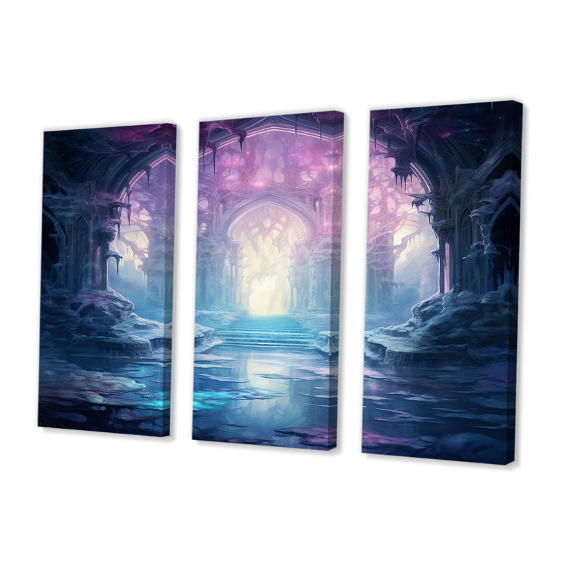 Sverre - ensemble d'art mural abstrait paysage, Toile tendue, H 40 po x l 60 po x P 1 po