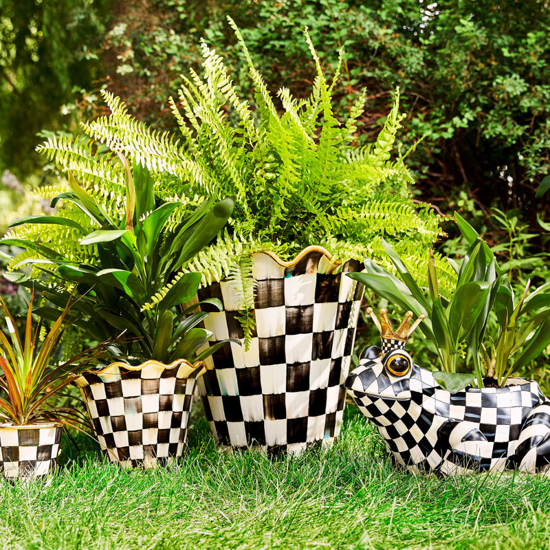 Courtly Check® Ceramic Jumbo Garden Pot