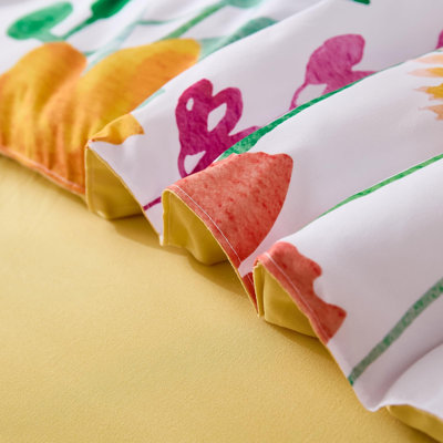 8-Piece Floral Reversible Comforter Set, Soft Microfiber All-Season Complete Bedding Set