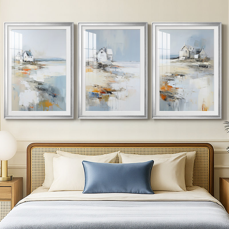 NAUTICAL Series dxlvii, Argent argent, H 21 po x l 30 po