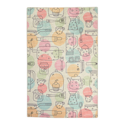 Polka Dots Shag Area Rug