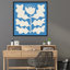 «Delighted I Blue» par Moira Hershey - impression encadrée-90120561-90120568
