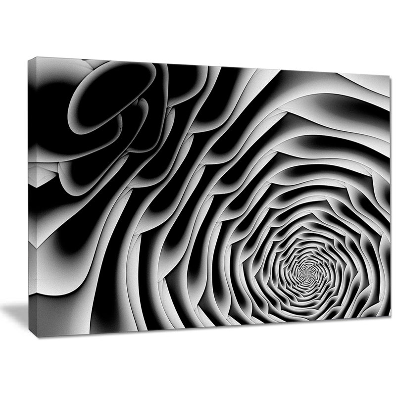 «White Flower Shaped Fractal», impression sur toile, H 30 po x l 40 po x P 1 po