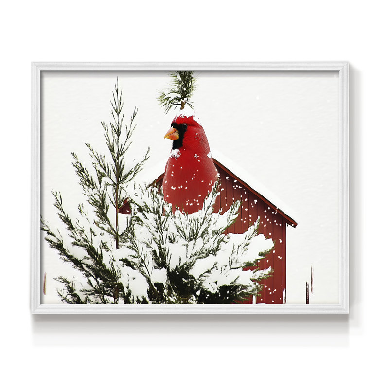 Art de Noël - DCII - Reproduction encadrée - Restickable, H 8 po x l 10 po, Blanc