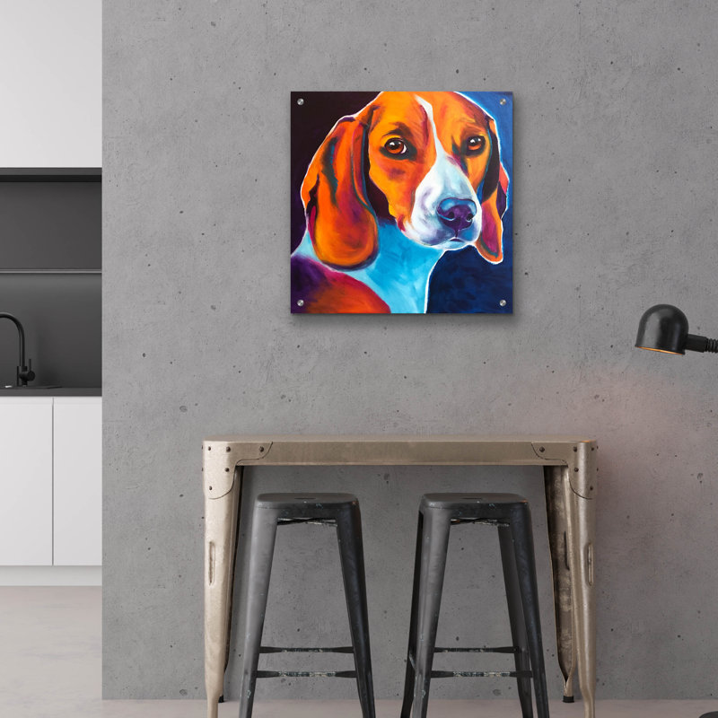 «Beagle - Lucy May» par Dawg Painter, H 24 po x l 24 po x P 0,2 po