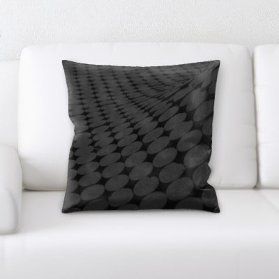 Geometric Microsuede Throw Pillow