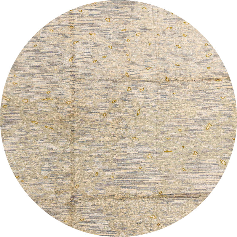 Abstract Indoor Rug, Round 7'