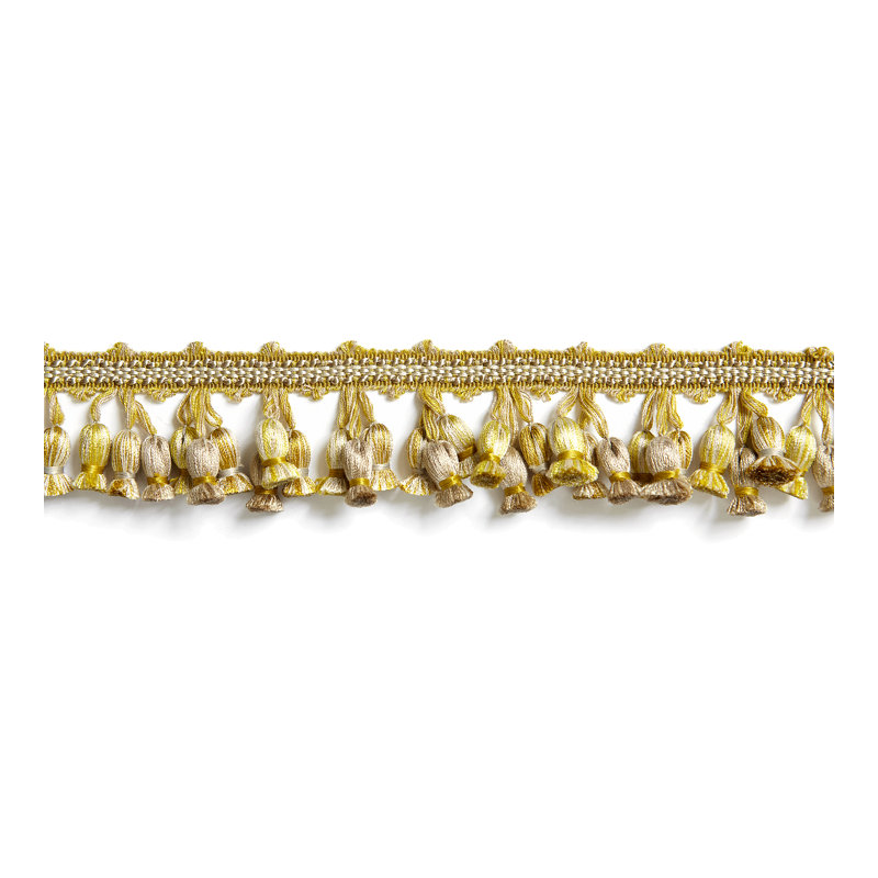 Botanica Newport Tassel Fringe Fabric, Citron