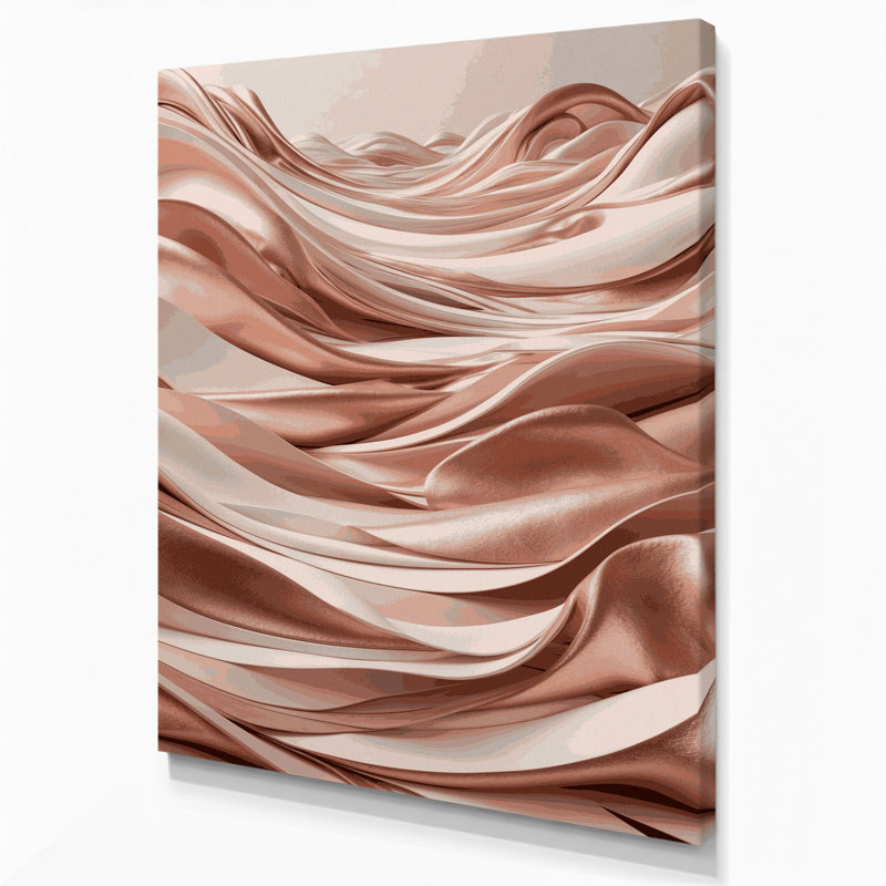 Abstrait paysage 9, art mural sur toile grise, H 18 po x l 12 po