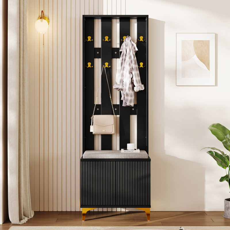 Hall Tree 60.5cm Wide, Black