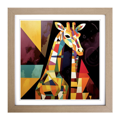 Giraffe Constructivism No.1 - Framed Print