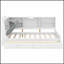 Lit plateforme en bois avec tête de lit avec rangement, tablettes et 2 tiroirs pour les chambres organisées et élégantes-1615084548