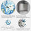 Horloge murale classique bleu classique et or liquide-347458294