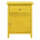 Table de chevet jaune vibrante