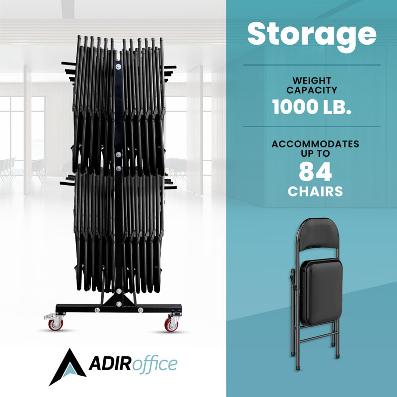 600 lb. Capacity Two Tier Folding Chair Dolly