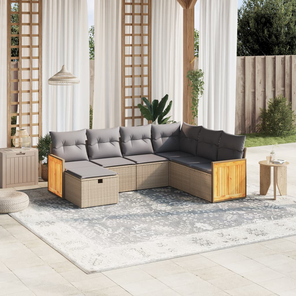 Gartensofa mit Kissen