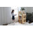 Wood Rocket Rotating Bookshelf For Kids, 360 Display Spinning Bookshelf Tower With Large Capacity Design, Montessori Toy Shelf For Kids Rooms, Classroom, Play Room