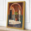 Mediterranean Courtyard Light Coastal - Wrapped Canvas-1951306298-1951306303
