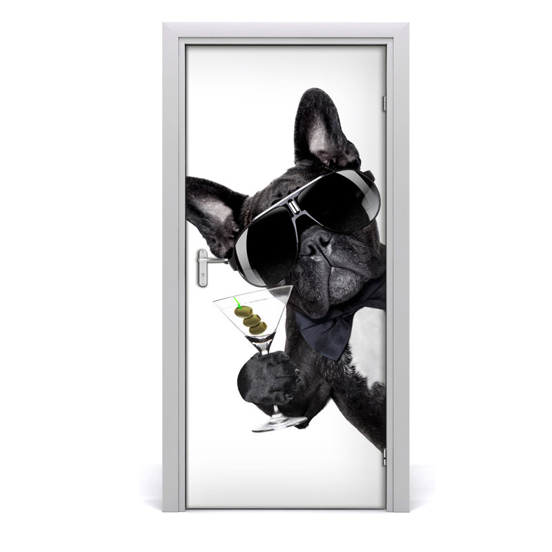 Pies Martini Door Decal, 205cm H x 95cm W