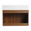 Lavabo d'armoire de salle de bain 30 pouces - Design moderne, fonction de fermeture en douceur, fabrication en contreplaqué, ton noyer, fixation flottante, pour les petites salles de bain de style 30 ", construction, petites salles de bain-1477469799-1477469784