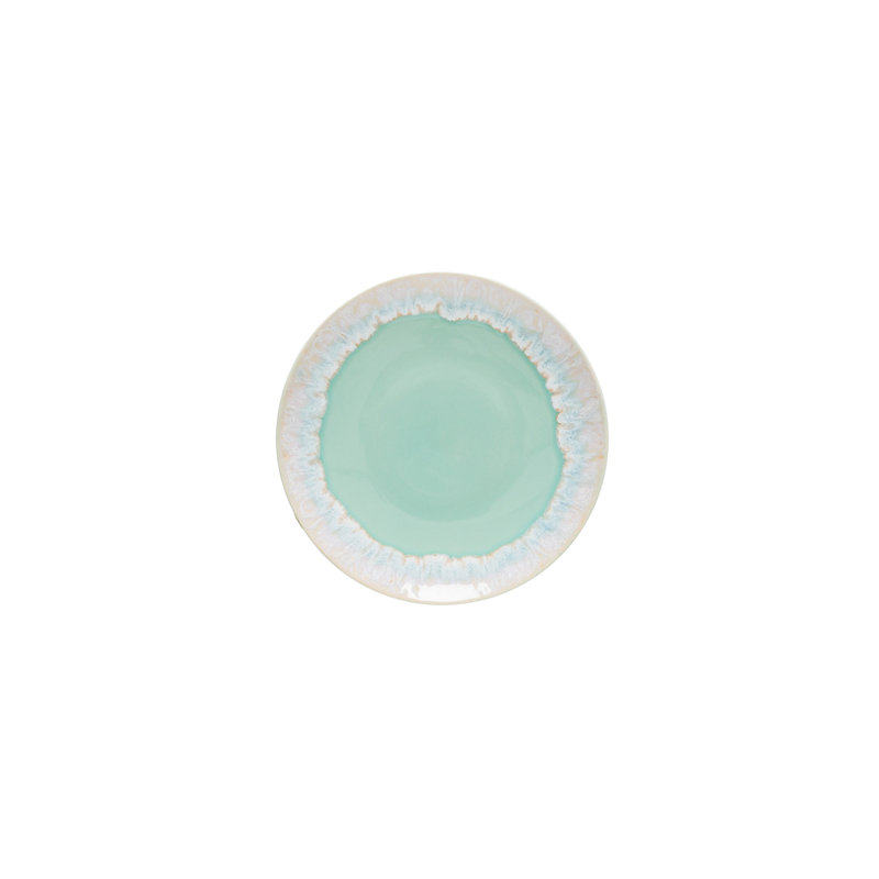 Taormina 6.5'' Stoneware Bread And Butter Plate , Set of 6, Aqua Blue
