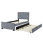 Lit simple en velours gris avec lit gigogne intégré-804330064-804330065