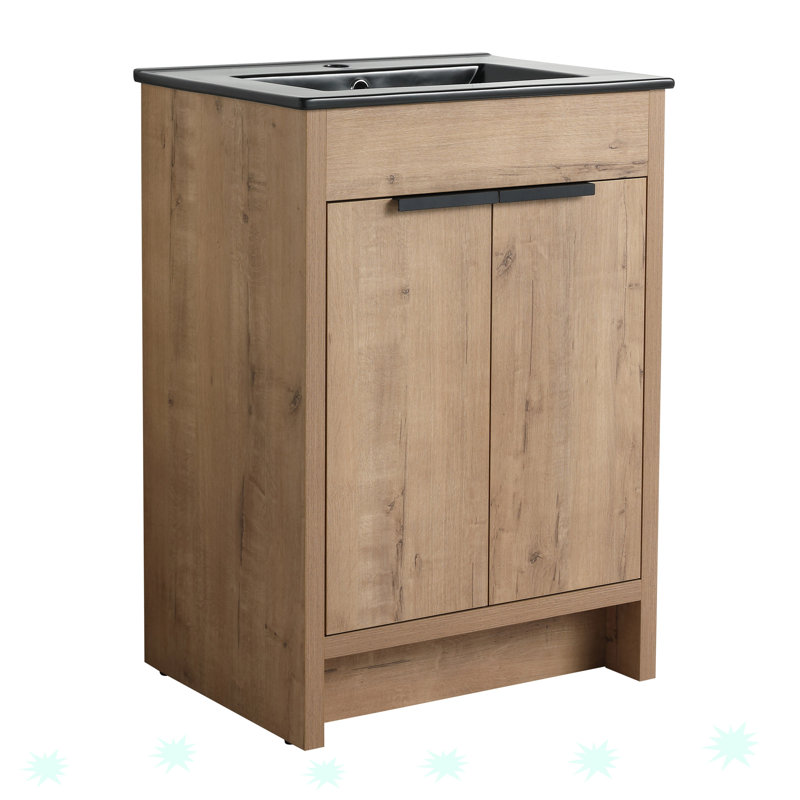 Freestanding Bathroom Vanity with Ceramic Sink