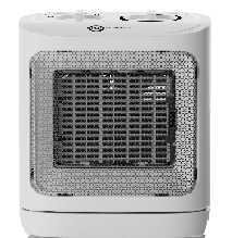 PTC Ceramic Space Heater, 750W /1500W Portable Electric Heater with Wide‑Angle Oscillation, Overheat & Tip‑Over Protection, White Personal Desktop Heater for Home Office Indoor Use, EU Plug