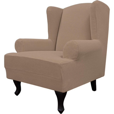Box Cushion Wingback Slipcover