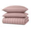Microfiber Striped Duvet Cover Set with Pillowcases Included-120238776-122846395