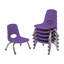 Chaise empilable 8 "avec glissières à billes, paquet de 6-128716479