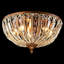 Plafonnier encastré en cristal antique 5 lumières pour hall d'entrée