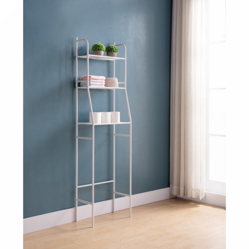 Étagère de rangement à trois niveaux Gammaro, Blanc