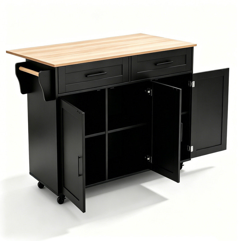 Kitchen Island, Black