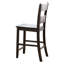 Chaise à hauteur de comptoir avec dossier échelle (ensemble de 2)
