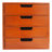 Set Of 4 Drawer Cabinets Desktop Storage Organizers Wood Stackable Drawer Cabinet-1664708890