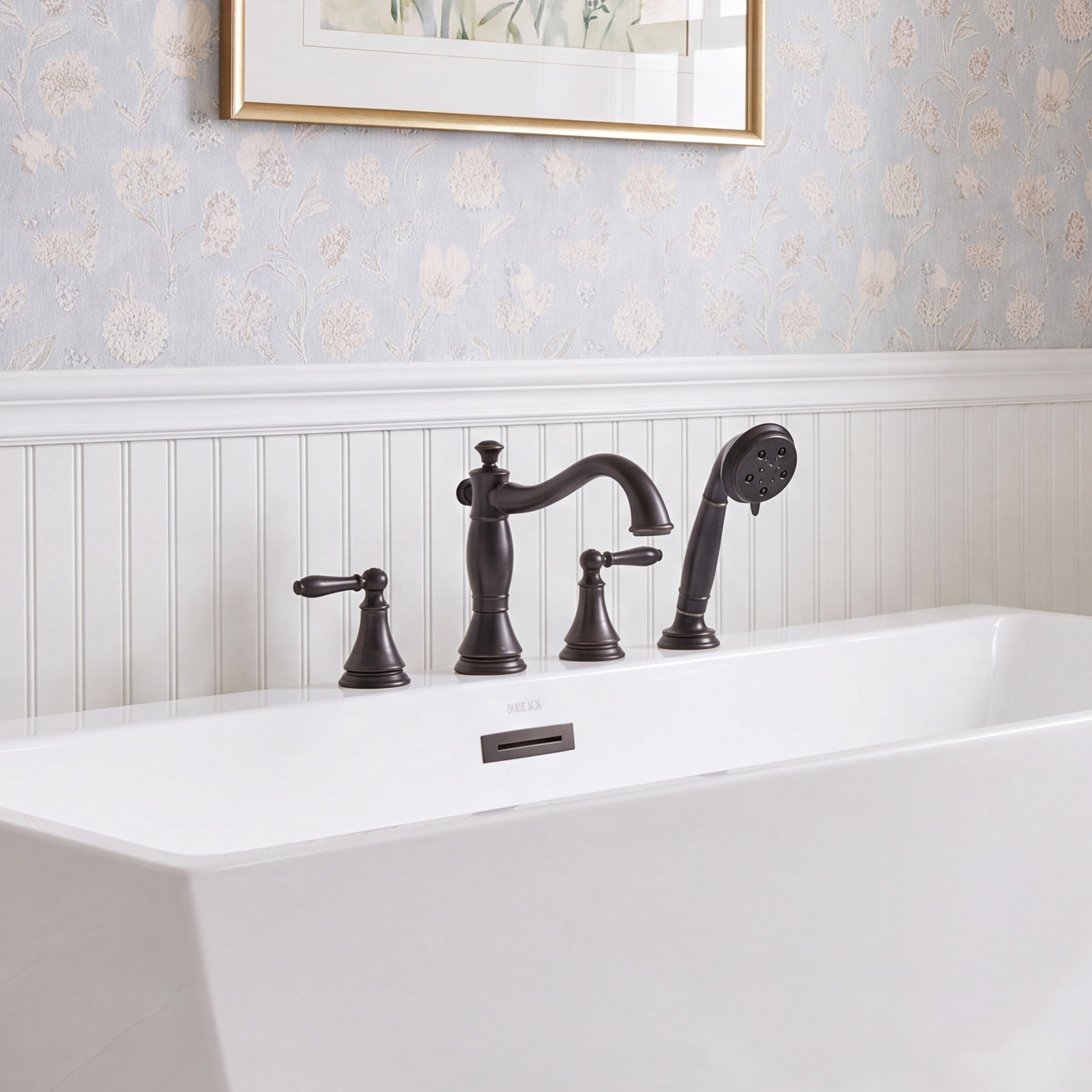 Cassidy™ Deck Roman Tub Faucet with Diverter, Oil Rubbed Bronze
