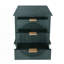 Commode 3 tiroirs creux, commode avec poignées en métal, armoire de rangement