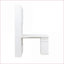 Bureau d'ordinateur de coin moderne en L blanc avec rangement, tiroirs et bureau Huche pour bureau personnel | Panneau de particules et panneau de fibres à densité moyenne