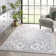 Granada Transitional Oriental Medallion Pattern Grey Rug