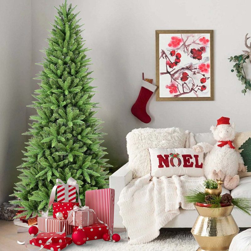 Arbre de Noël automatique PE / PVC avec support en métal, 7'