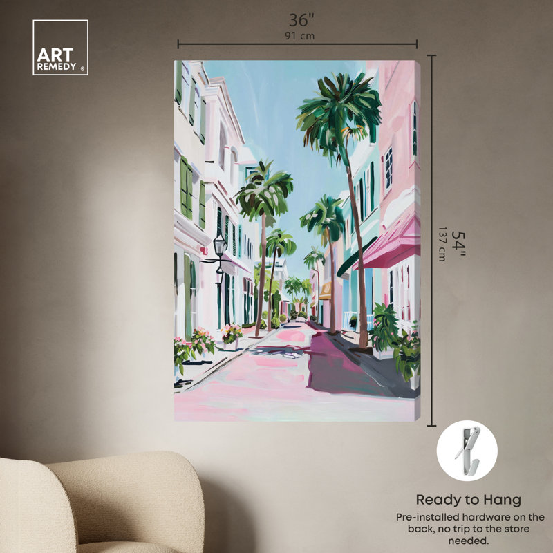 Down the Avenue, Toile tendue, H 54 po x l 36 po