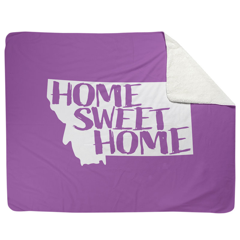 Jeté en polaires pour montana home, l 52,5 po x L 62,5 po, Violet