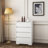 Ranjan 25.59'' 4 Drawer Dresser, Chest of Drawers Without Handle, Dresser for Bedroom 100% Waterproof, Modern Wooden Cabinet with Sturdy Frame for Living Room, Entryway, Bedroom, Hallway, Office-1176754874