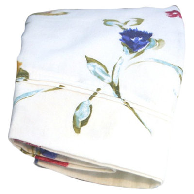Floral Flannel Floral Sheet Set