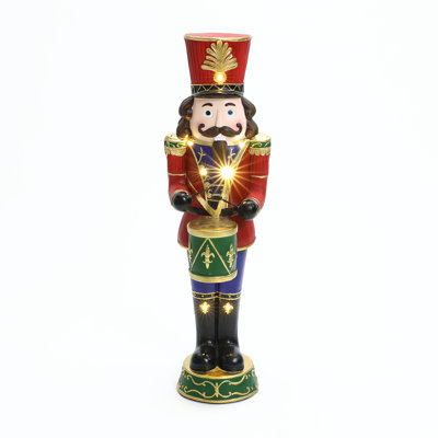 Décoration traditionnelle des Fêtes avec casse-noisette et tambour