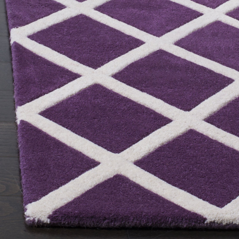 Teresita Hand Tufted Wool Geometric Rug, Rectangle 8' x 10'