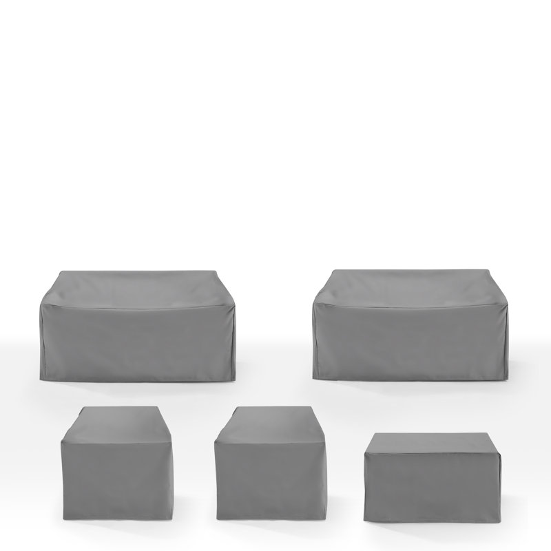 Gray Waterproof Polyester Outdoor Sectional Furniture Cover
