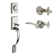 Handleset with Single Cylinder Deadbolt and Door Lever and Rosette