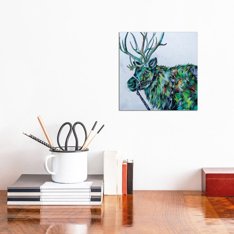 Blitzen by Lindsey Dahl - Gallery-Wrapped Canvas Giclée on Canvas, Wrapped Canvas, 30.48 cm H x 30.48 cm W